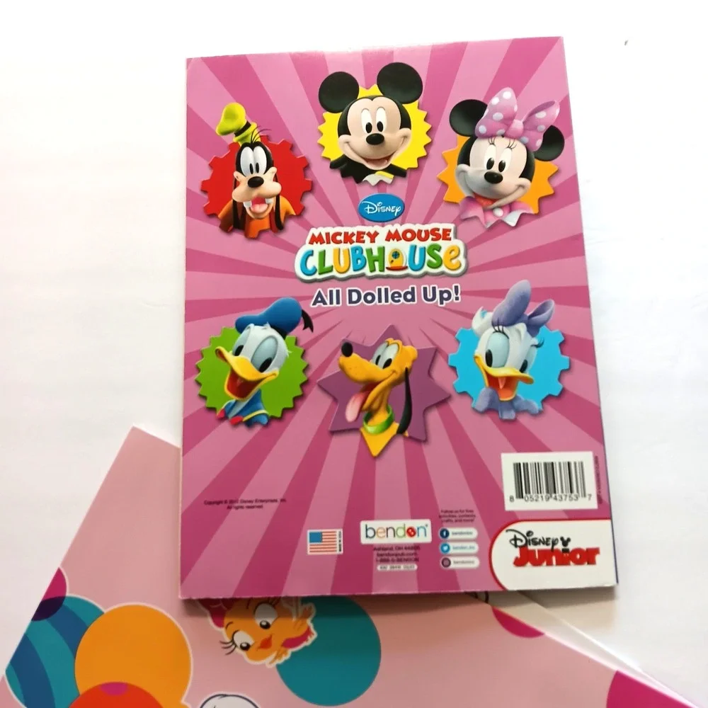 Disney‎ Minnie Mouse Coloring Activity Set Folders Crayons Mickey Clubhouse NEW